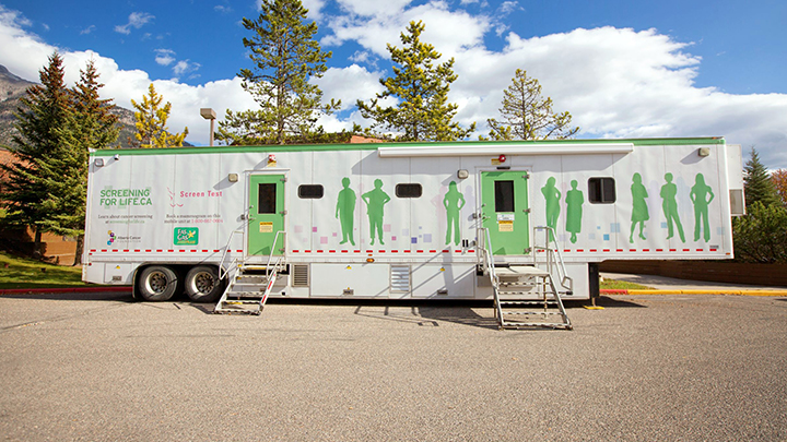 September marked the 30th anniversary of Screen Test Mobile. This trailer reduces barriers as it provides a critical service by bringing breast cancer screening to women in 120 rural and remote communities across Alberta, including 26 Indigenous communities.