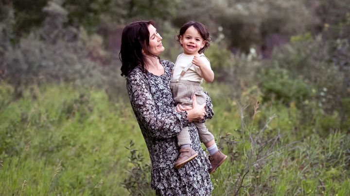 Rhonda Linklater, shown here with her son Saunders, is expecting her second child. Though she initially hesitated on getting her second dose of the COVID-19 vaccine, she recently completed her immunizations to fully protect herself and her family.