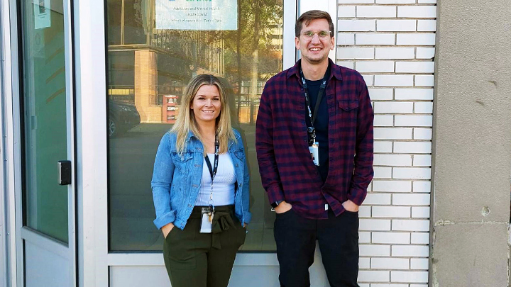 As members of the Mobile Outreach Team with the Opioid Dependency Clinic in Edmonton, Social Worker Shayne Vars, left, and Registered Nurse Todd Cassios take to the Edmonton streets every week, meeting people who use opioids, to help them get the care and support they need. Aug. 31 is International Overdose Awareness Day – a day acknowledged around the world through community events, memorials, and campaigns aimed at reducing the stigma of drug-related deaths, increasing knowledge about overdose prevention, and remembering friends and loved ones who have been lost to drug overdose.