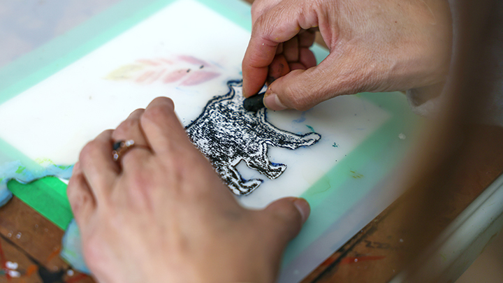 Staff and patients participate in the Spirit of Art and Reconciliation (SOAR) program at Chinook Regional Hospital.