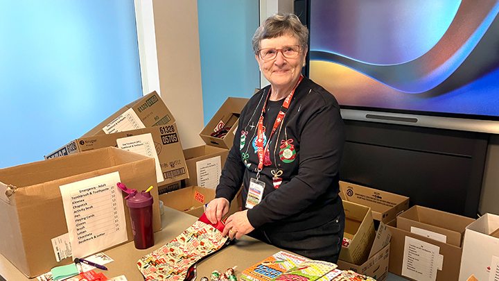 Wendy Bushell and her friends in the Lethbridge Centennial Quilters Guild donated more than 650 handmade stockings.