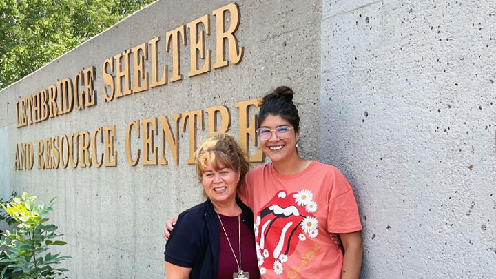 WHS Senior Advisor for South Zone Chantelle Comeau (left) and Blood Tribe Health Department Safety Advisor PJ Fox have been working on developing the health department’s health and safety program.